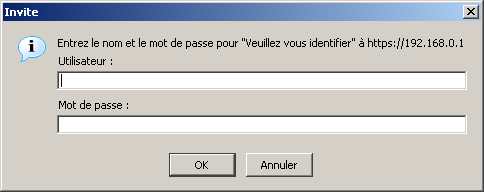 demande d'identification pour l'accès à un répertoire protégé par un fichier htaccess